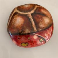 Sasso dipinto a  mano: panino