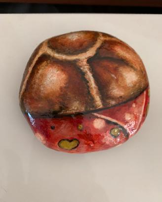 Sasso dipinto a  mano: panino
