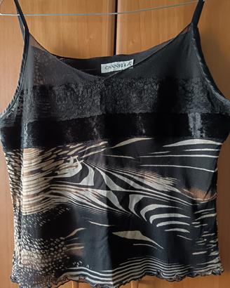 blusa e giacchettina cannella taglia 46 