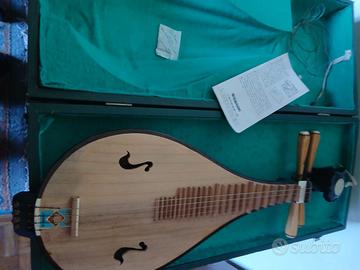 Mandolino vintage cinese Dunhuang con custodia