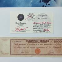 banconote italiane Testina, falso d'epoca 