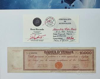 banconote italiane Testina, falso d'epoca 