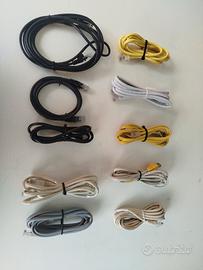 10 cavi di rete RJ45 Ethernet 