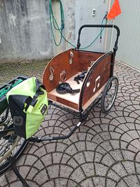 CARRELLO PER TRASPORTO CANE IN BICICLETTA