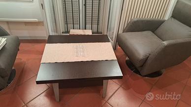 Tavolo trasformabile salvaspazio alzabile/allung.