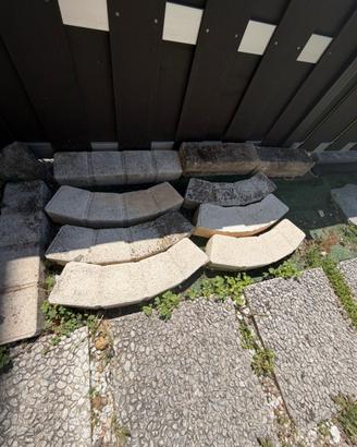 6  Mattonelle semiluna per aiuole e bordure giardi