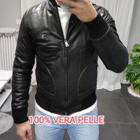 Giacca biker Vera pelle antony morato nero tg.48 M