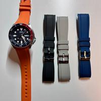Cinturini Belhamel gomma per Seiko Skx 007/009