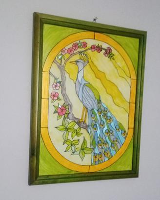 Cornice in legno con stampa su plexiglass art deco