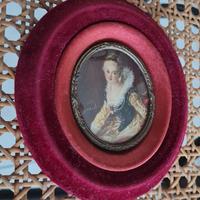 Miniatura di Madame Brillon de Jouy "Lo studio sec