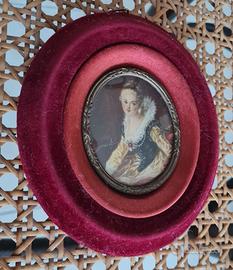 Miniatura di Madame Brillon de Jouy "Lo studio sec