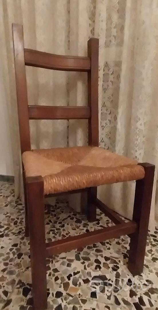 Sedie impagliate in legno massello - Arredamento e Casalinghi In vendita a  Ferrara