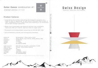 Swiss Design - Lampada a sospensione