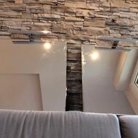 Coppia di specchi con luce a LED 70x70 