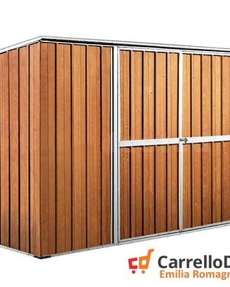 Casetta giardino in Acciaio 345x186 fin legno