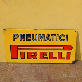 Insegna Tabella Smaltata Pneumatici Pirelli