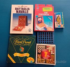 Giochi da tavolo da viaggio n6 misti vintage 