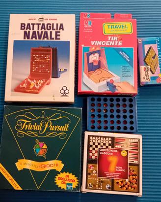 Giochi da tavolo da viaggio n6 misti vintage 