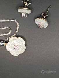 Parure argento e madreperla