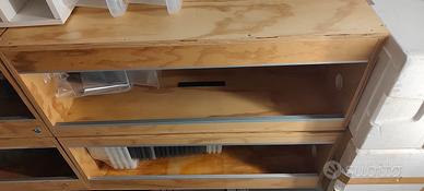 Terrario in legno colore naturale