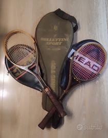 Racchette tennis vintage Head Villas con custodie