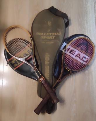 Racchette tennis vintage Head Villas con custodie
