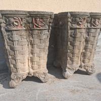 Vaso vasi stile Liberty in coppia