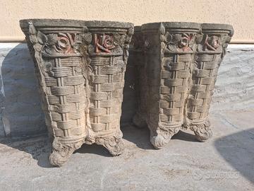 Vaso vasi stile Liberty in coppia