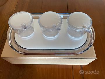 Set tavola per marmellate o salse con vassoio