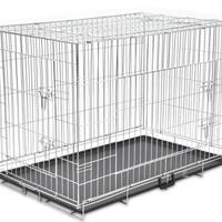 kennel gabbia trasporto auto cane 120 x 80 x 80