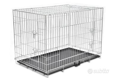 kennel gabbia trasporto auto cane 120 x 80 x 80