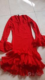 vestito in  pura lana rosso valentino