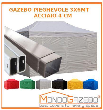 Gazebo Pieghevole 3x4.5 M COBIZI, Impermeabile, Con 4 Pareti, Per Feste E Giardino