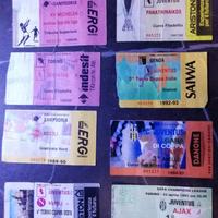 vecchi biglietti stadio calcio 80/90
