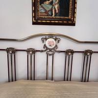 Struttura letto matrimoniale in ottone