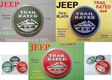 JEEP TRAIL RATED 4x4 Stemma RENEGADE WRANGLER Logo