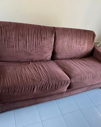 Divano letto 3 posti sfoderabile e smontabile