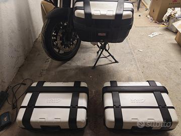 Tris valigie Givi Trekker alluminio
