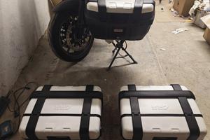 Tris valigie Givi Trekker alluminio