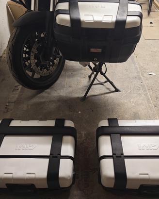 Tris valigie Givi Trekker alluminio