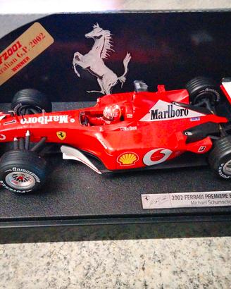FERRARI F2002 Schumacher Premiere Hot Wheels 1:18