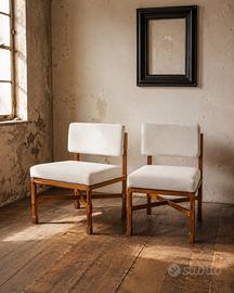 Poltroncine vintage in teak design anni 60