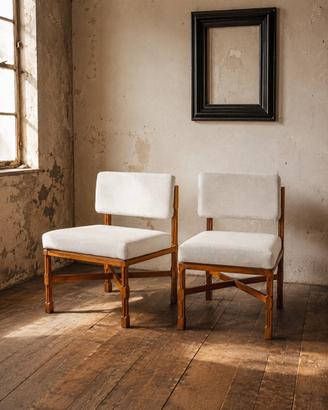 Poltroncine vintage in teak design anni 60