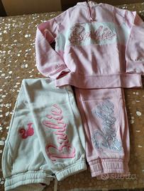 set 3 pezzi tuta più pantalone 