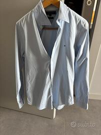 Camicia uomo azzurra tommy hilfiger
