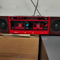 boombox Larsen Q9 radio doppia cassetta 