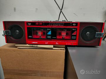 boombox Larsen Q9 radio doppia cassetta 