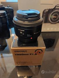 Obiettivo yongnuo YN50mm 1.8 per Canon full frame