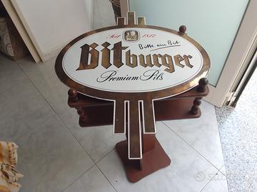 insegna Bitburger in metallo