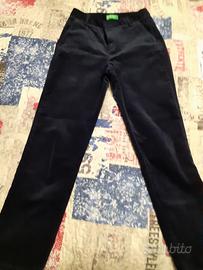 pantaloni blu scuro benetton taglia 38